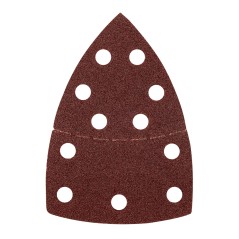 GRAPHITE 58T301 Papiery ścierne na rzep, żelazko 102 x 152 mm, P60, 5 szt., z 11 otworami