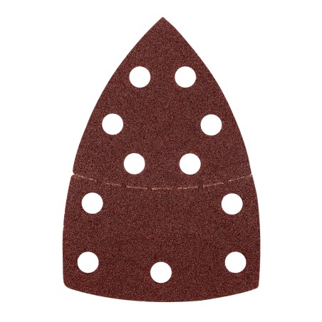 GRAPHITE 58T301 Papiery ścierne na rzep, żelazko 102 x 152 mm, P60, 5 szt., z 11 otworami