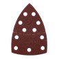 GRAPHITE 58T301 Papiery ścierne na rzep, żelazko 102 x 152 mm, P60, 5 szt., z 11 otworami