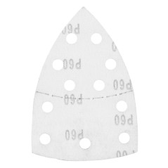 GRAPHITE 58T301 Papiery ścierne na rzep, żelazko 102 x 152 mm, P60, 5 szt., z 11 otworami 