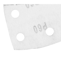 GRAPHITE 58T301 Papiery ścierne na rzep, żelazko 102 x 152 mm, P60, 5 szt., z 11 otworami 