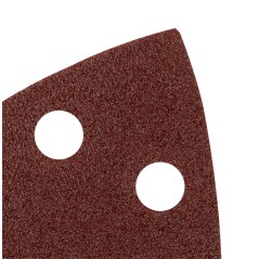 GRAPHITE 58T302 Papiery ścierne na rzep, żelazko 102 x 152 mm, P80, 5 szt., z 11 otworami 