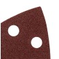 GRAPHITE 58T302 Papiery ścierne na rzep, żelazko 102 x 152 mm, P80, 5 szt., z 11 otworami
