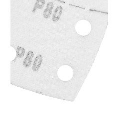 GRAPHITE 58T302 Papiery ścierne na rzep, żelazko 102 x 152 mm, P80, 5 szt., z 11 otworami 