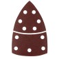 GRAPHITE 58T302 Papiery ścierne na rzep, żelazko 102 x 152 mm, P80, 5 szt., z 11 otworami
