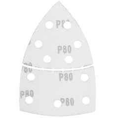 GRAPHITE 58T302 Papiery ścierne na rzep, żelazko 102 x 152 mm, P80, 5 szt., z 11 otworami 