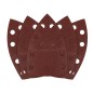 GRAPHITE 58T303 Papiery ścierne na rzep, żelazko 102 x 152 mm, P100, 5 szt., z 11 otworami