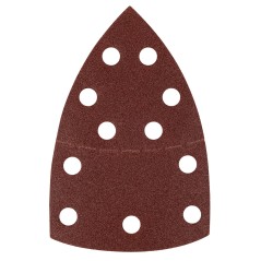 GRAPHITE 58T303 Papiery ścierne na rzep, żelazko 102 x 152 mm, P100, 5 szt., z 11 otworami