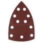 GRAPHITE 58T303 Papiery ścierne na rzep, żelazko 102 x 152 mm, P100, 5 szt., z 11 otworami