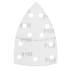GRAPHITE 58T303 Papiery ścierne na rzep, żelazko 102 x 152 mm, P100, 5 szt., z 11 otworami 
