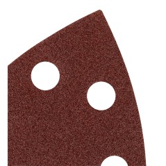 GRAPHITE 58T303 Papiery ścierne na rzep, żelazko 102 x 152 mm, P100, 5 szt., z 11 otworami 