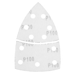 GRAPHITE 58T303 Papiery ścierne na rzep, żelazko 102 x 152 mm, P100, 5 szt., z 11 otworami 