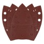 GRAPHITE 58T304 Papiery ścierne na rzep, żelazko 102 x 152 mm, P120, 5 szt., z 11 otworami