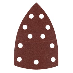 GRAPHITE 58T304 Papiery ścierne na rzep, żelazko 102 x 152 mm, P120, 5 szt., z 11 otworami