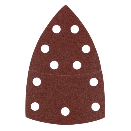GRAPHITE 58T304 Papiery ścierne na rzep, żelazko 102 x 152 mm, P120, 5 szt., z 11 otworami