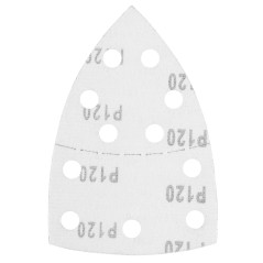 GRAPHITE 58T304 Papiery ścierne na rzep, żelazko 102 x 152 mm, P120, 5 szt., z 11 otworami 