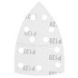 GRAPHITE 58T304 Papiery ścierne na rzep, żelazko 102 x 152 mm, P120, 5 szt., z 11 otworami