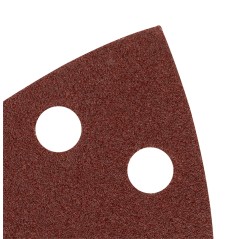 GRAPHITE 58T304 Papiery ścierne na rzep, żelazko 102 x 152 mm, P120, 5 szt., z 11 otworami 