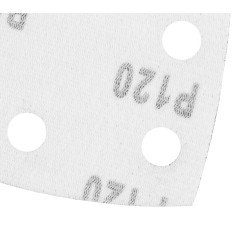 GRAPHITE 58T304 Papiery ścierne na rzep, żelazko 102 x 152 mm, P120, 5 szt., z 11 otworami 
