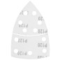GRAPHITE 58T304 Papiery ścierne na rzep, żelazko 102 x 152 mm, P120, 5 szt., z 11 otworami