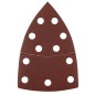 GRAPHITE 58T305 Papiery ścierne na rzep, żelazko 102 x 152 mm, P150, 5 szt., z 11 otworami