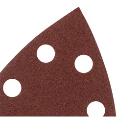 GRAPHITE 58T305 Papiery ścierne na rzep, żelazko 102 x 152 mm, P150, 5 szt., z 11 otworami 