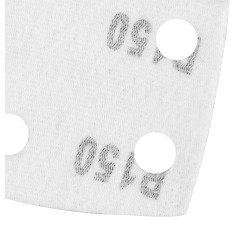 GRAPHITE 58T305 Papiery ścierne na rzep, żelazko 102 x 152 mm, P150, 5 szt., z 11 otworami 