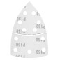 GRAPHITE 58T305 Papiery ścierne na rzep, żelazko 102 x 152 mm, P150, 5 szt., z 11 otworami