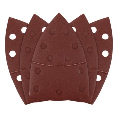 GRAPHITE 58T306 Papiery ścierne na rzep, żelazko 102 x 152 mm, P180, 5 szt., z 11 otworami