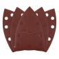 GRAPHITE 58T306 Papiery ścierne na rzep, żelazko 102 x 152 mm, P180, 5 szt., z 11 otworami