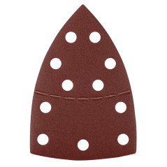 GRAPHITE 58T306 Papiery ścierne na rzep, żelazko 102 x 152 mm, P180, 5 szt., z 11 otworami