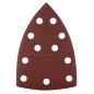 GRAPHITE 58T306 Papiery ścierne na rzep, żelazko 102 x 152 mm, P180, 5 szt., z 11 otworami