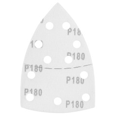 GRAPHITE 58T306 Papiery ścierne na rzep, żelazko 102 x 152 mm, P180, 5 szt., z 11 otworami 