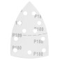 GRAPHITE 58T306 Papiery ścierne na rzep, żelazko 102 x 152 mm, P180, 5 szt., z 11 otworami