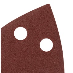 GRAPHITE 58T306 Papiery ścierne na rzep, żelazko 102 x 152 mm, P180, 5 szt., z 11 otworami 