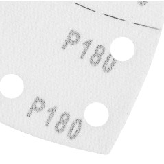 GRAPHITE 58T306 Papiery ścierne na rzep, żelazko 102 x 152 mm, P180, 5 szt., z 11 otworami 