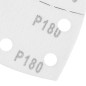 GRAPHITE 58T306 Papiery ścierne na rzep, żelazko 102 x 152 mm, P180, 5 szt., z 11 otworami