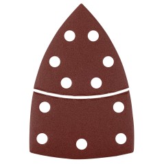 GRAPHITE 58T306 Papiery ścierne na rzep, żelazko 102 x 152 mm, P180, 5 szt., z 11 otworami 