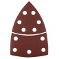 GRAPHITE 58T306 Papiery ścierne na rzep, żelazko 102 x 152 mm, P180, 5 szt., z 11 otworami