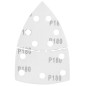 GRAPHITE 58T306 Papiery ścierne na rzep, żelazko 102 x 152 mm, P180, 5 szt., z 11 otworami