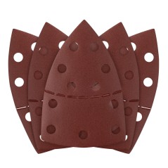 GRAPHITE 58T308 Papiery ścierne na rzep, żelazko 102 x 152 mm, P240, 5 szt., z 11 otworami
