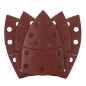 GRAPHITE 58T308 Papiery ścierne na rzep, żelazko 102 x 152 mm, P240, 5 szt., z 11 otworami