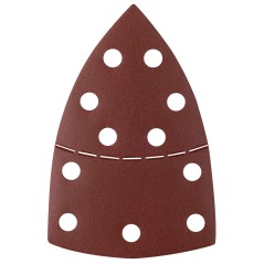 GRAPHITE 58T308 Papiery ścierne na rzep, żelazko 102 x 152 mm, P240, 5 szt., z 11 otworami