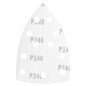 GRAPHITE 58T308 Papiery ścierne na rzep, żelazko 102 x 152 mm, P240, 5 szt., z 11 otworami