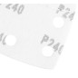GRAPHITE 58T308 Papiery ścierne na rzep, żelazko 102 x 152 mm, P240, 5 szt., z 11 otworami