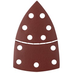 GRAPHITE 58T308 Papiery ścierne na rzep, żelazko 102 x 152 mm, P240, 5 szt., z 11 otworami 