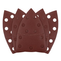 GRAPHITE 58T307 Papiery ścierne na rzep, żelazko 102 x 152 mm, P220, 5 szt., z 11 otworami