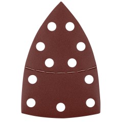 GRAPHITE 58T307 Papiery ścierne na rzep, żelazko 102 x 152 mm, P220, 5 szt., z 11 otworami