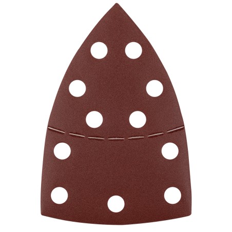 GRAPHITE 58T307 Papiery ścierne na rzep, żelazko 102 x 152 mm, P220, 5 szt., z 11 otworami