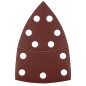 GRAPHITE 58T307 Papiery ścierne na rzep, żelazko 102 x 152 mm, P220, 5 szt., z 11 otworami